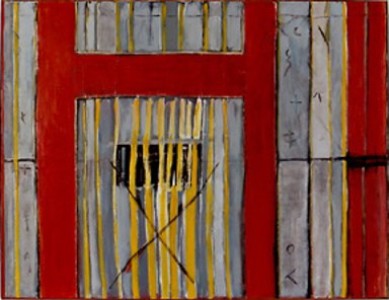 Humanity Struggles XXI - IMPRISONED, Mixed Media on canvas, 90 x 120 cm, 1996